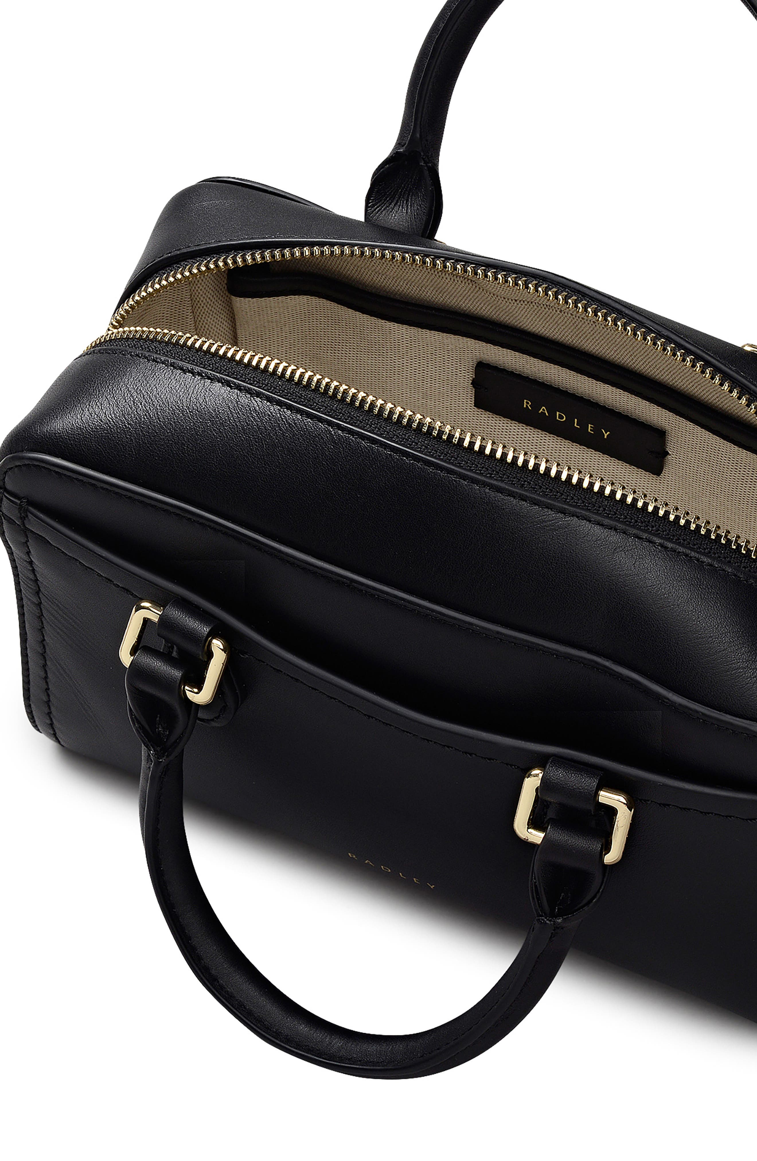 Radley Mini Portland Way Zip Tote Bag, Alternate, color, Black