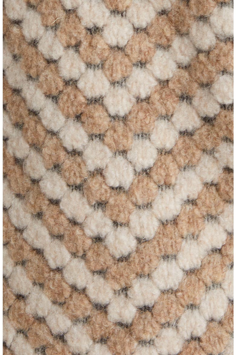 Jilliya Oversize Twill Knit Scarf Coat, Alternate, color, CAMEL