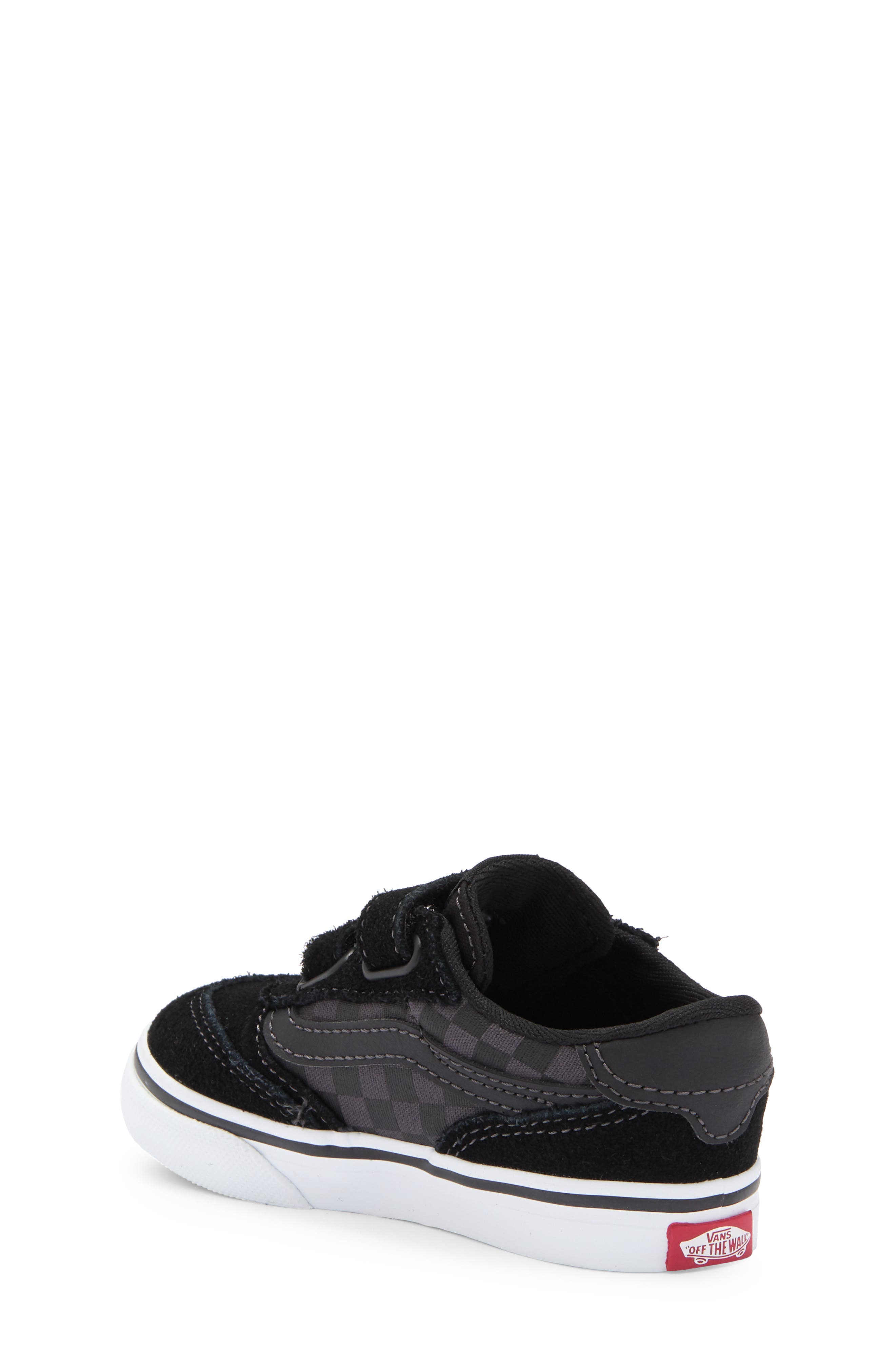 Vans Kids' Brooklyn Sneaker, Alternate, color, Checkerboard Black/ Asphalt