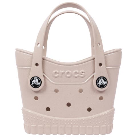 Micro Tote Glitter Print EVA Mini Tote Bag, Jibbitz-Compatible