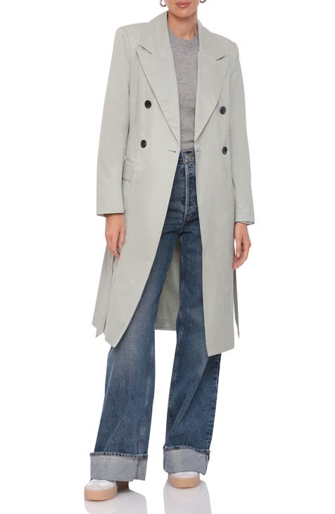 Water Resistant Double Breasted Trench Coat