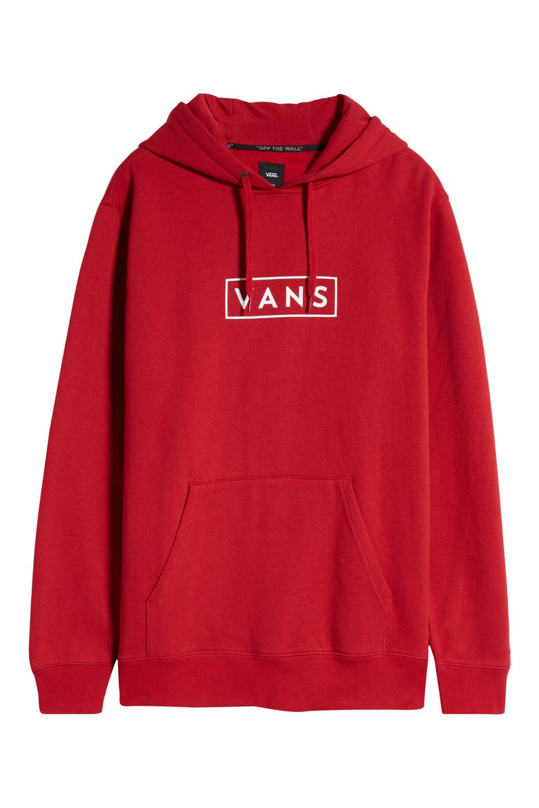Easy Box Logo Hoodie, Alternate, color, CHILI PEPPER