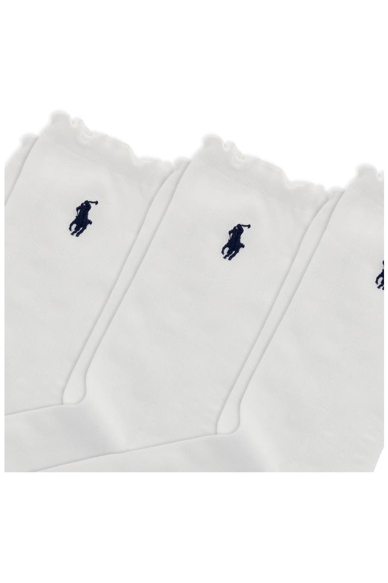 Lettuce Edge Assorted 3-Pack Ankle Socks, Alternate, color, WHITE
