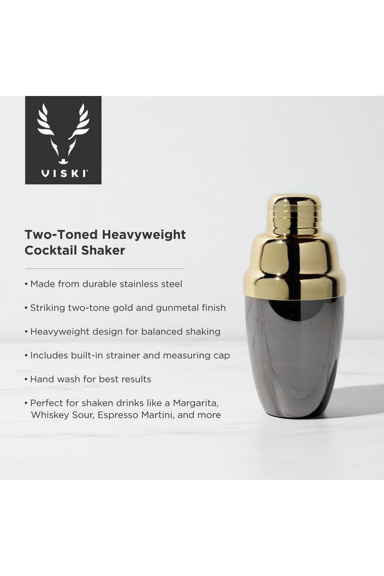 Deco Two-Toned Heavyweight Shaker, Alternate, color, Black