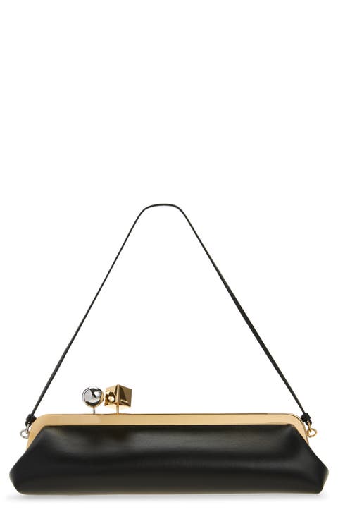 クラッチバッグ JACQUEMUS Woman Clutch Black 233BA3563171 990 jacquemus clutch womanla pochette rond carre - 233ba3563171