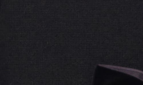 Cece Bow Accent Cardigan In Black