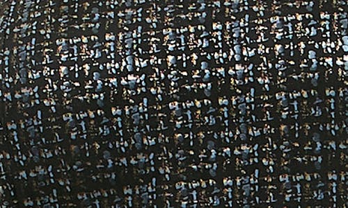 Nina Leonard Metallic Cap Sleeve Shift Dress In Black/blue/metallic Multi