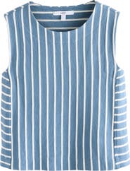 NEXT Stripe Sleeveless Cotton Terry Top