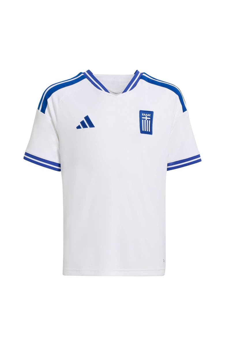 adidas Youth adidas White Greece National Team FIFA x World Cup 2026 Replica Jersey, Alternate, color, White