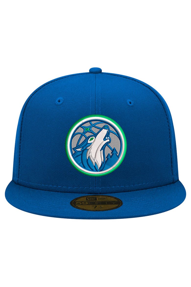 Men's New Era Blue Minnesota Timberwolves 59FIFTY Fitted Hat, Alternate, color, Blue