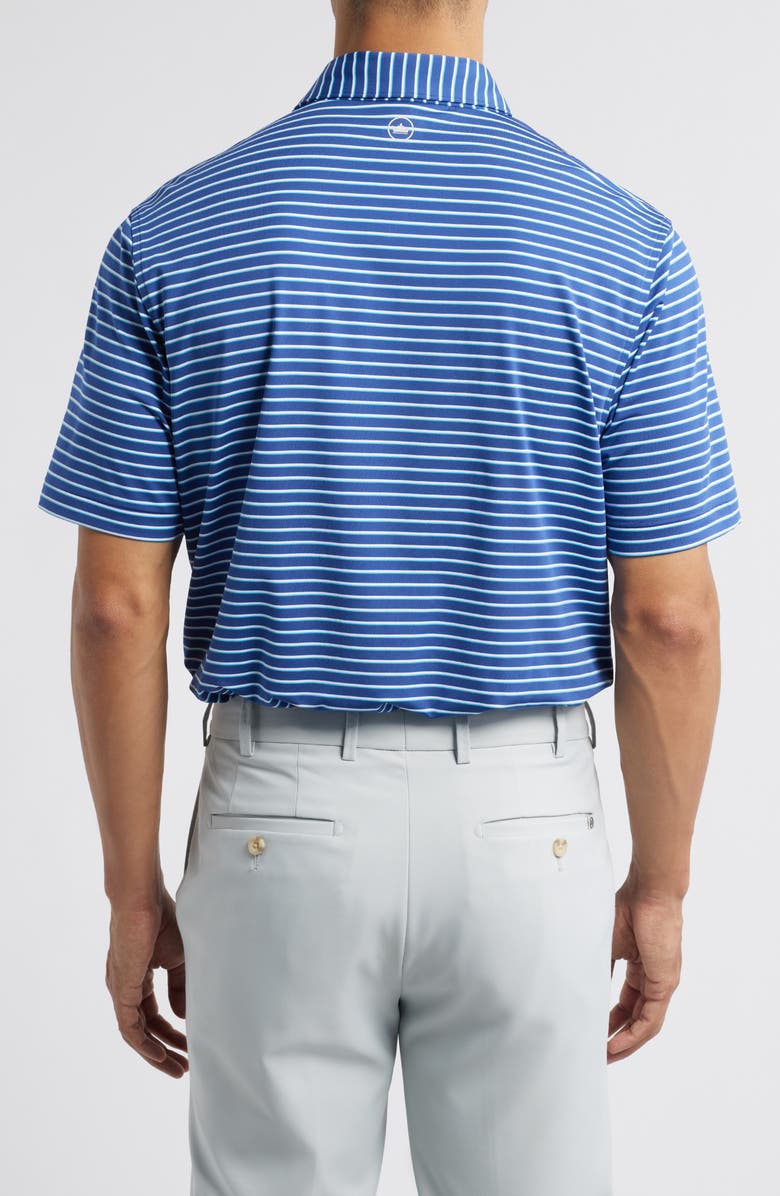 Peter Millar Dunnes Stripe Performance Jersey Polo, Alternate, color, Sport Navy