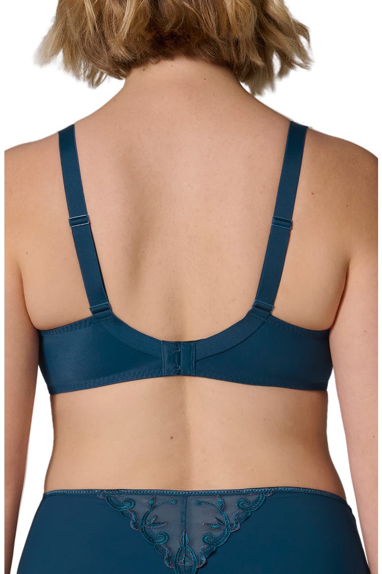 Andora Underwire Minimizer Bra, Alternate, color, PETROL BLUE