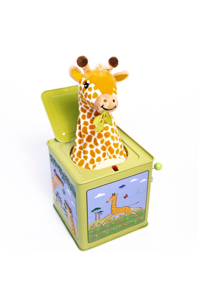 Jack Rabbit Creations Vintage Tin Toy Giraffe Jack In The Box, Main, color, Multicolored