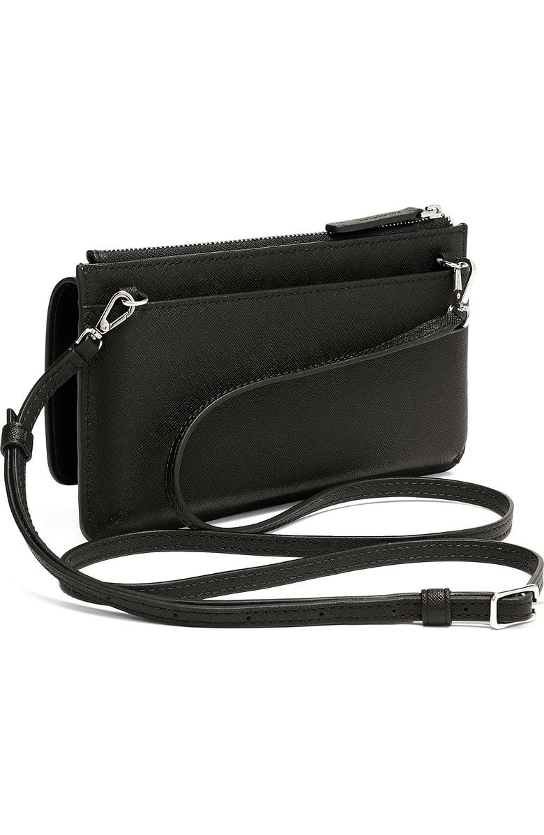TUMI Leather Crossbody Wallet, Alternate, color,
