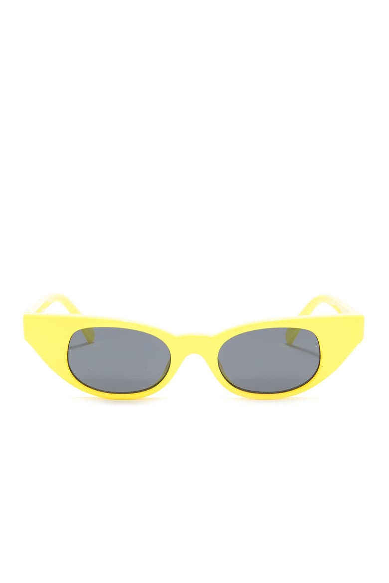 The Breaker Skinny Cat Eye Sunglasses, Alternate, color, YELLOW