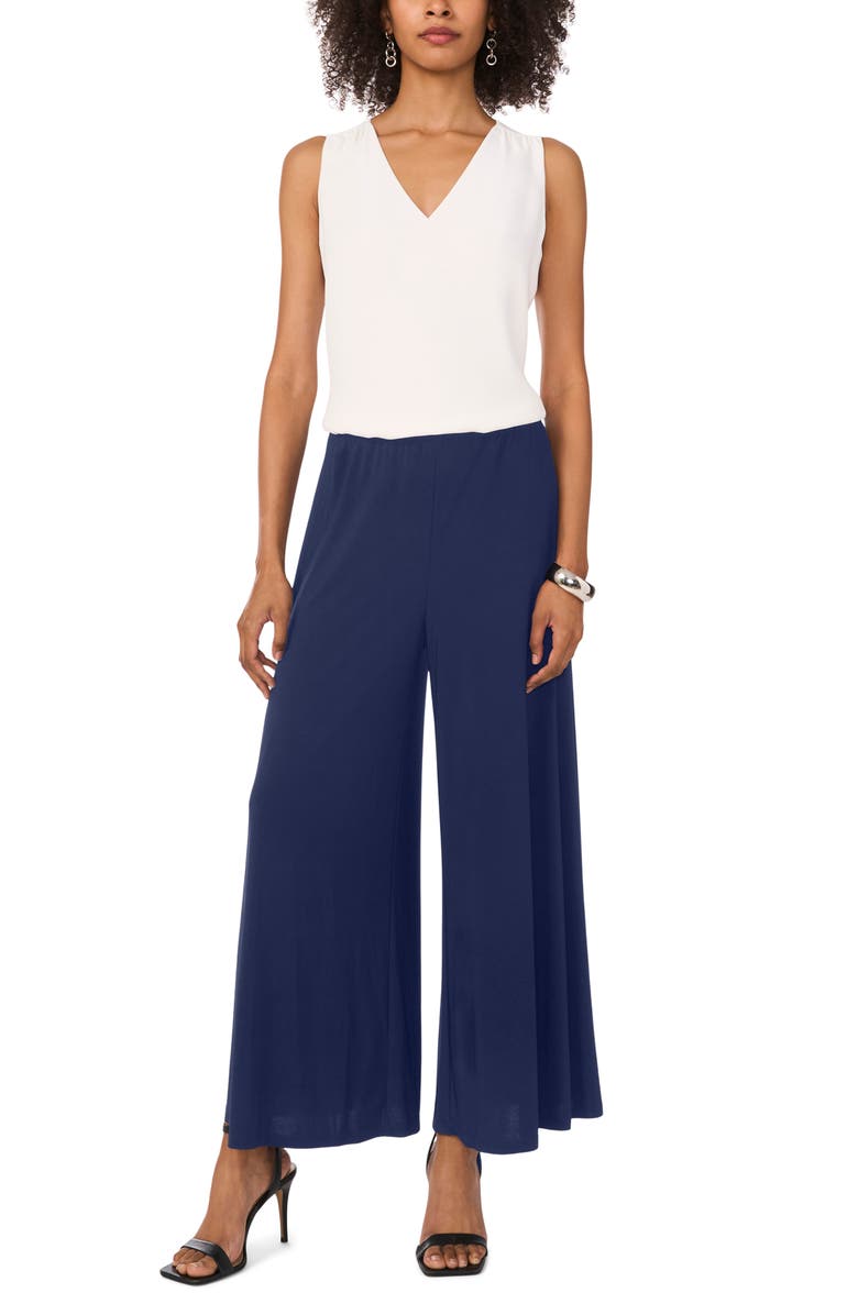 Vince Camuto Wide Leg Pants, Alternate, color, Classic Navy
