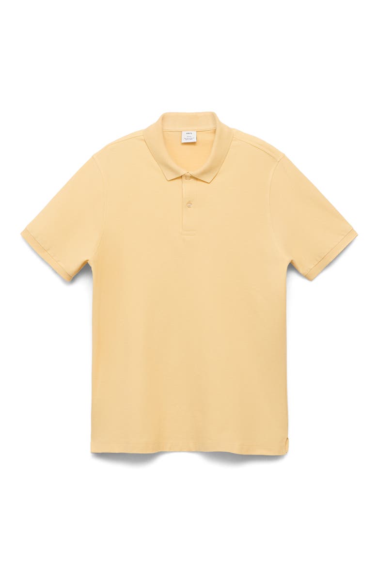 Regular Fit Cotton Piqué Polo, Alternate, color, YELLOW