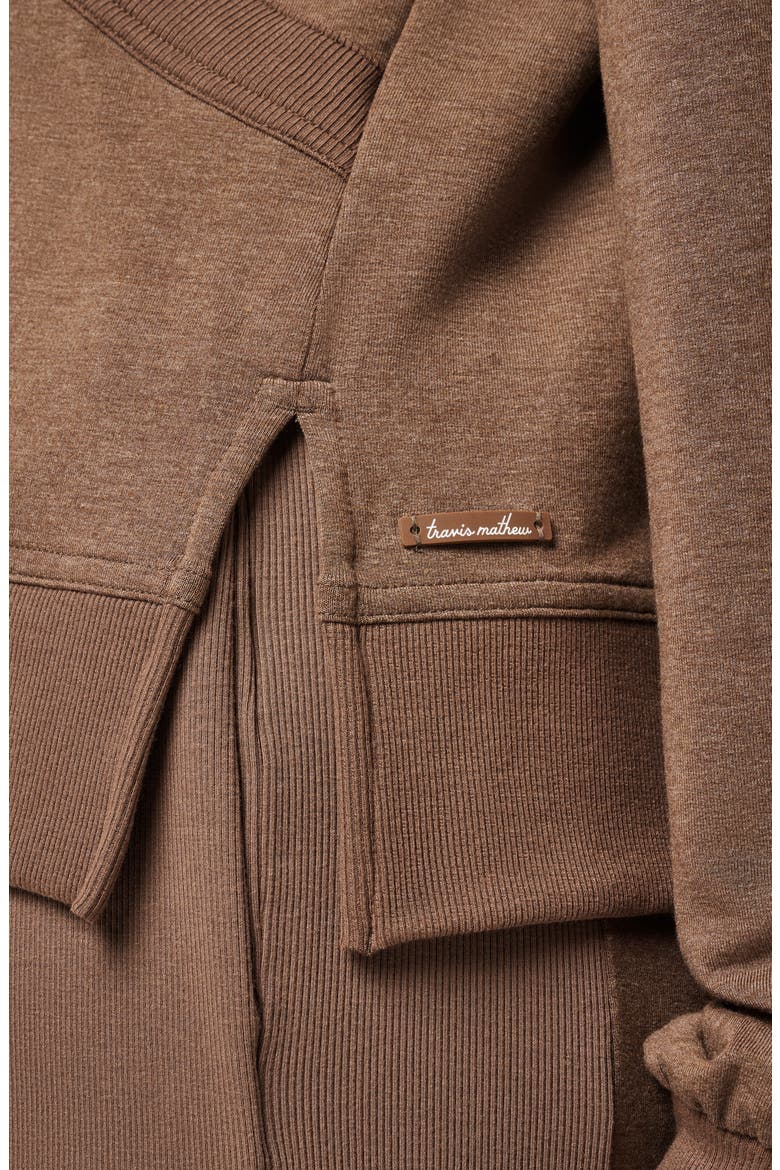 September Morning Reversible Sweatshirt, Alternate, color, HEATHER COCOA BROWN