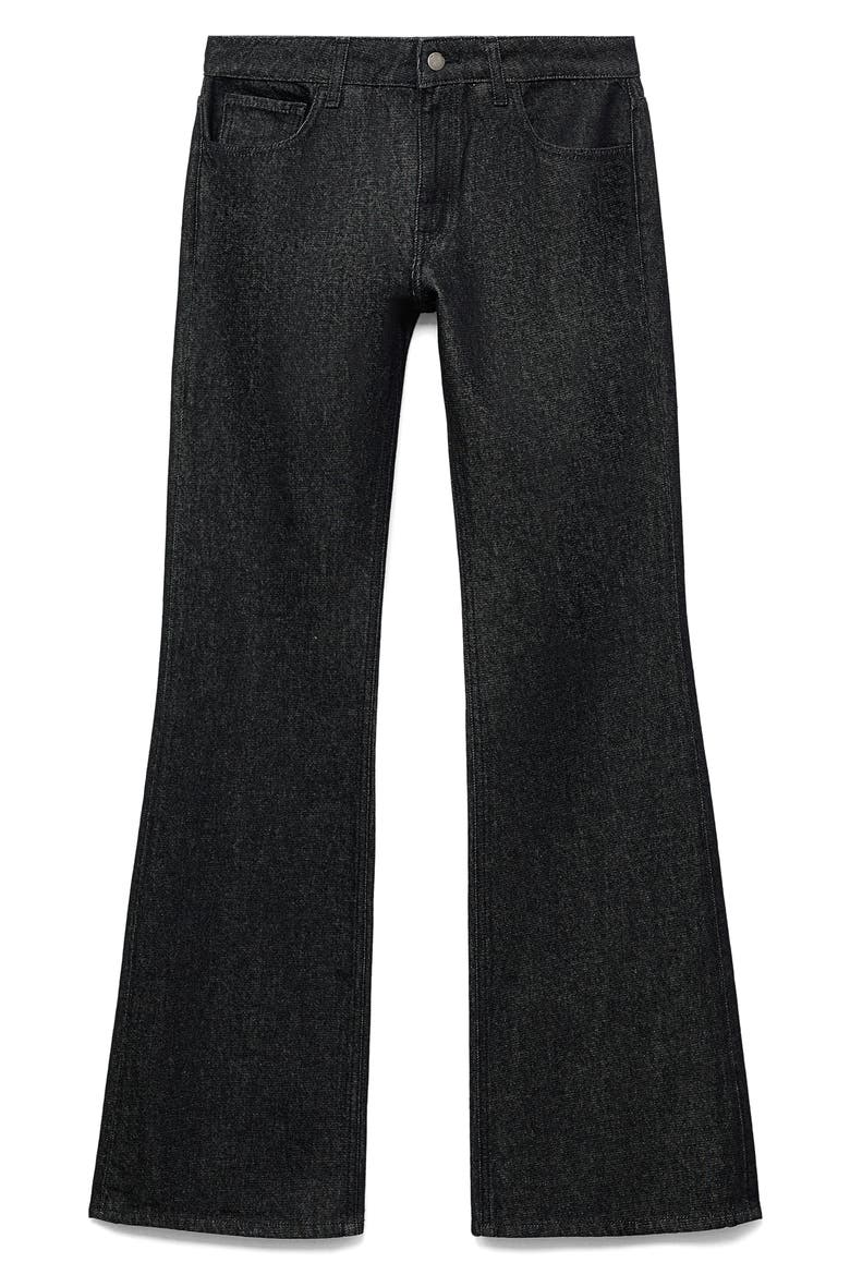 Low Rise Straight Leg Jeans, Main, color, BLACK