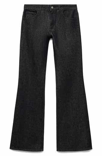 MANGO Low Rise Straight Leg Jeans