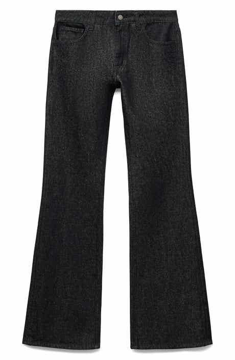 MANGO Low Rise Straight Leg Jeans