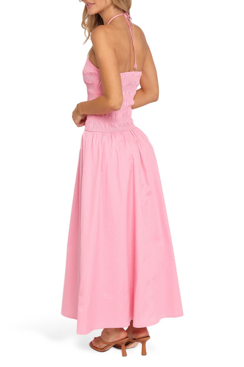Aradia Halter Maxi Dress, Alternate, color, PINK