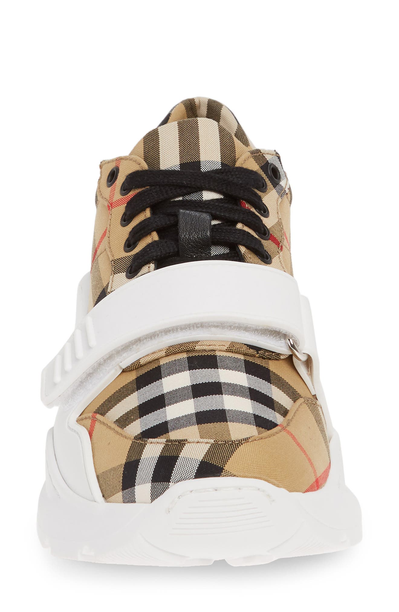 Burberry Regis Check Lace-Up Sneaker, Alternate, color, 