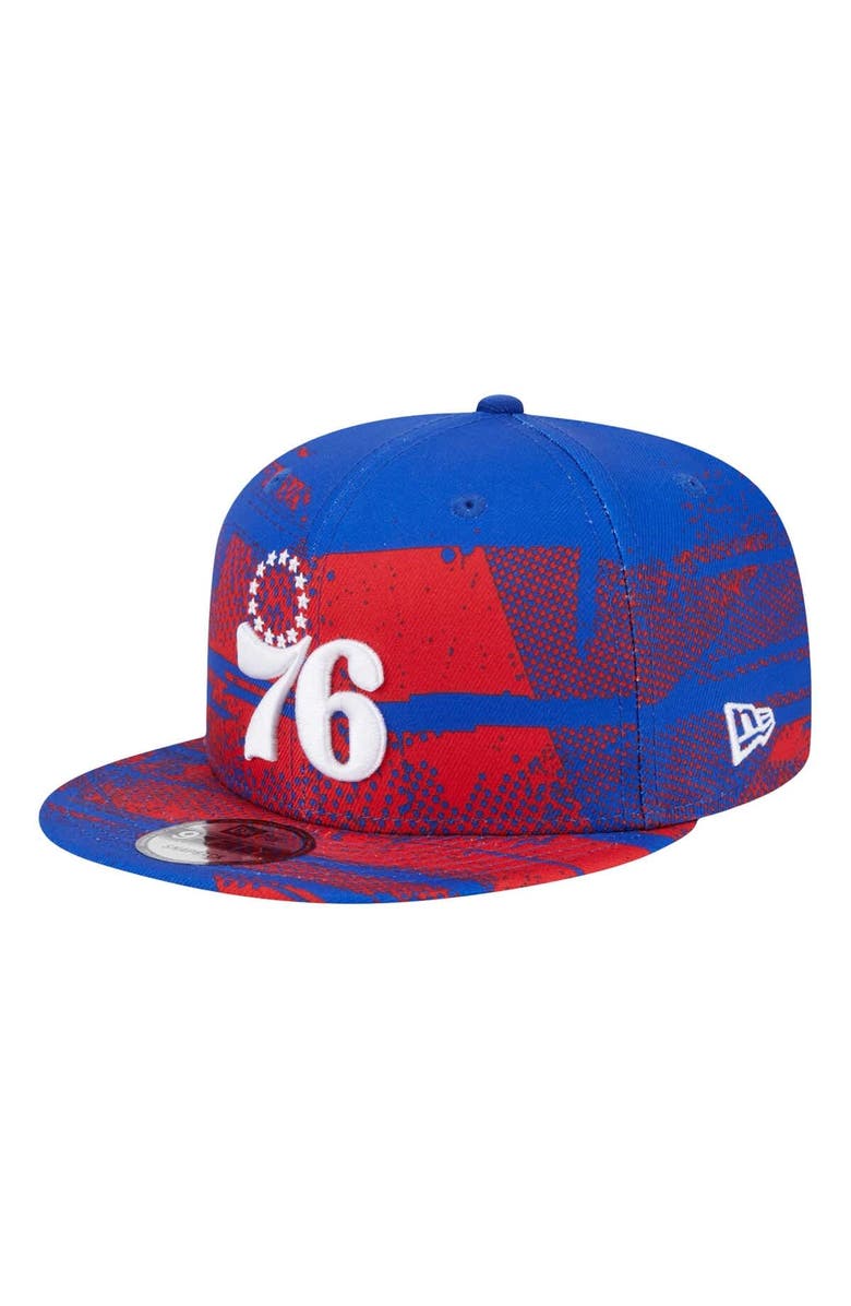 New Era Youth New Era Royal Philadelphia 76ers Tip-Off 9FIFTY Snapback Hat, Alternate, color, Royal