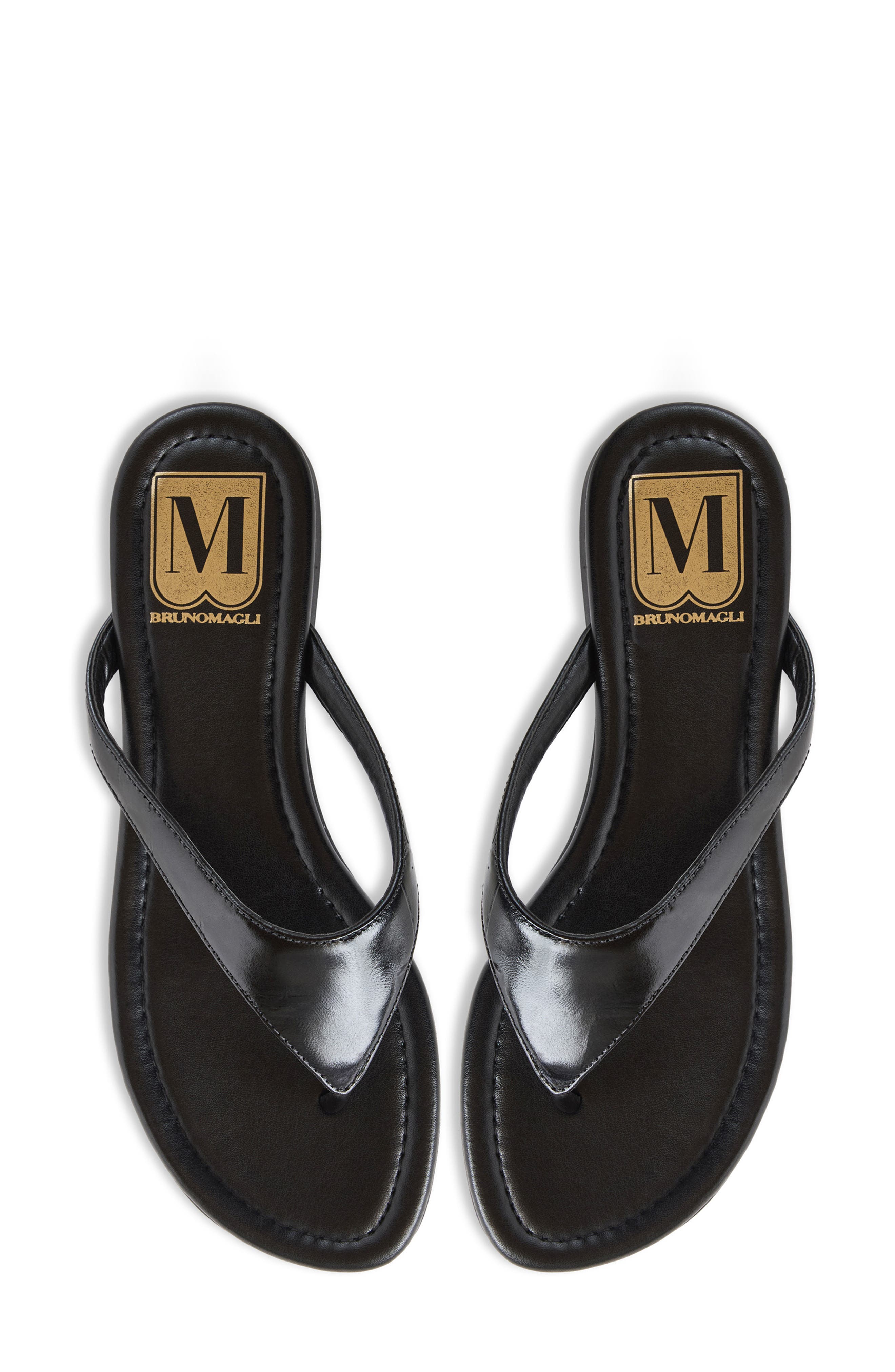 Malora Flip Flop, Alternate, color, BLACK LEATHER