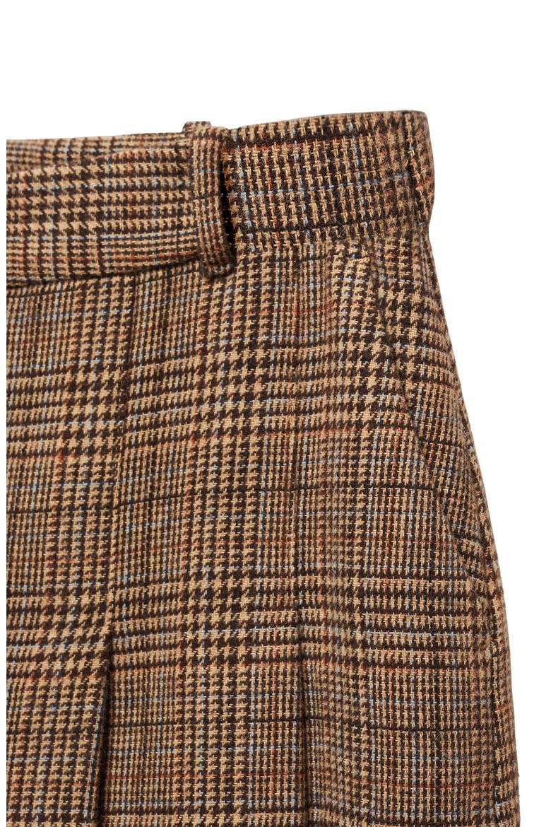 Glen Plaid Miniskirt, Alternate, color, BEIGE