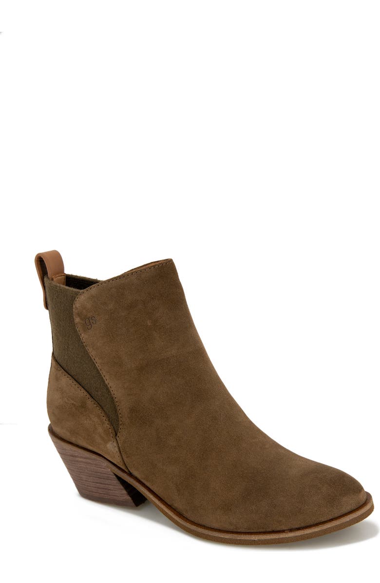 Gentle Souls Clint Western Bootie, Main, color, Cocoa Suede