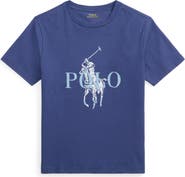 Polo Ralph Lauren Kids' Big Pony Logo Cotton Graphic T-Shirt