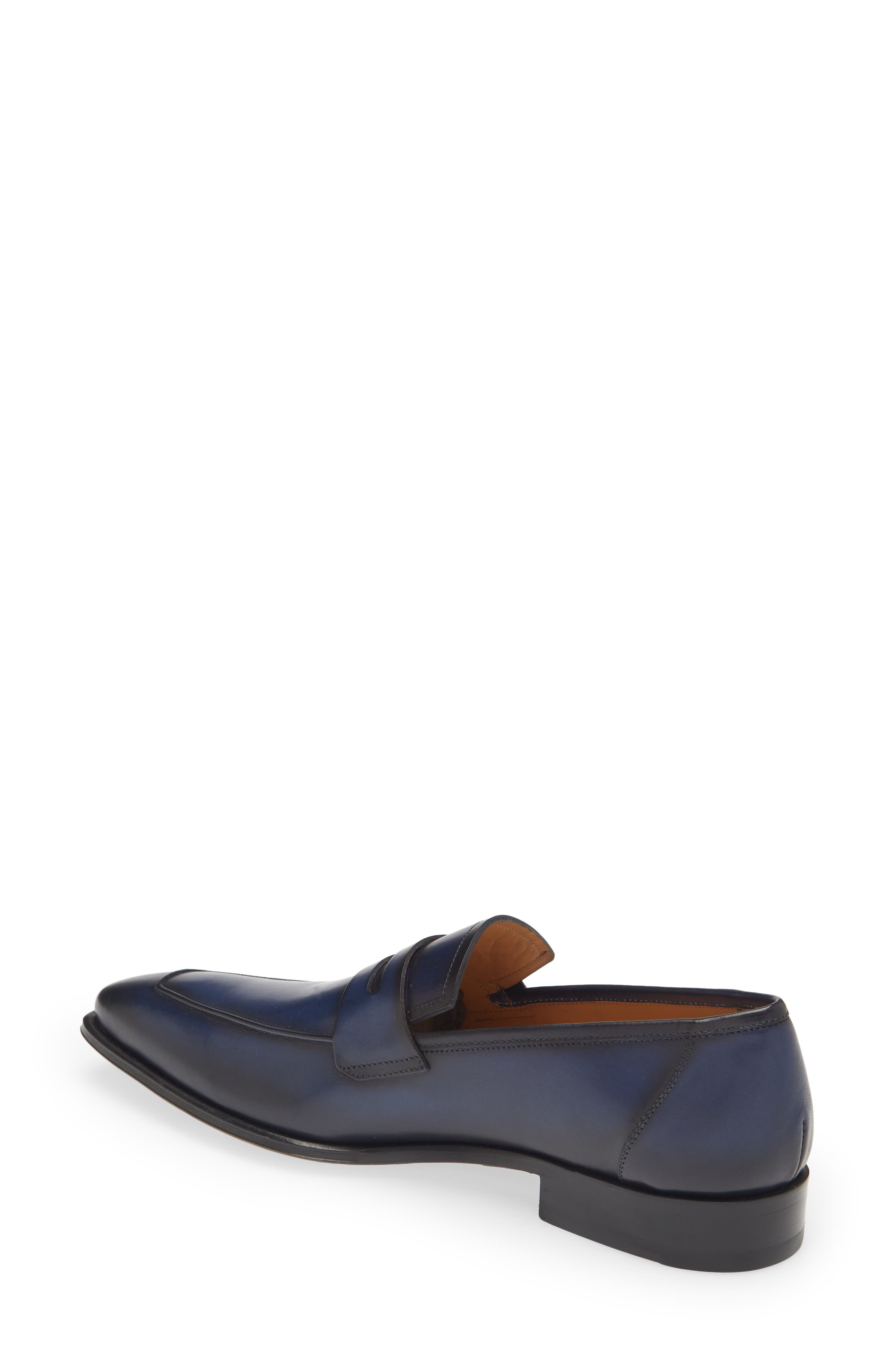 Ginza Penny Loafer, Alternate, color, BLUE