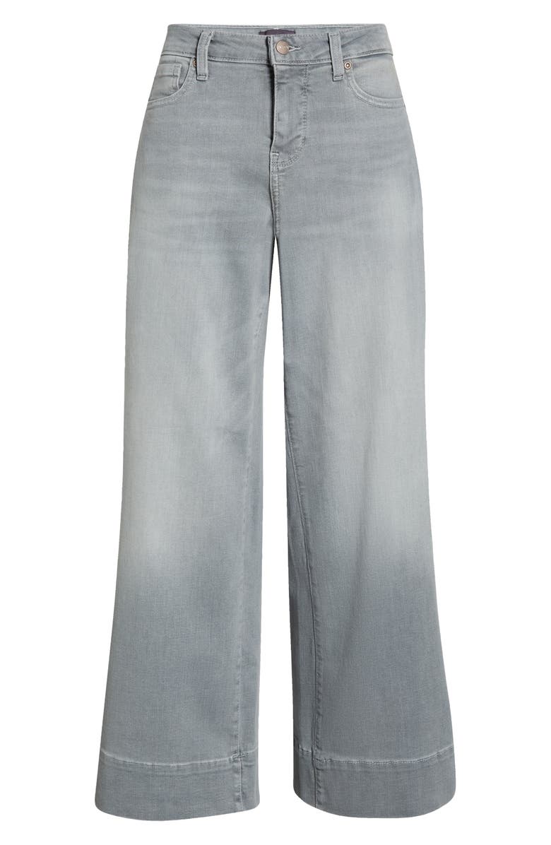 NYDJ Teresa Wide Leg Jeans, Alternate, color, Silver Eiffel