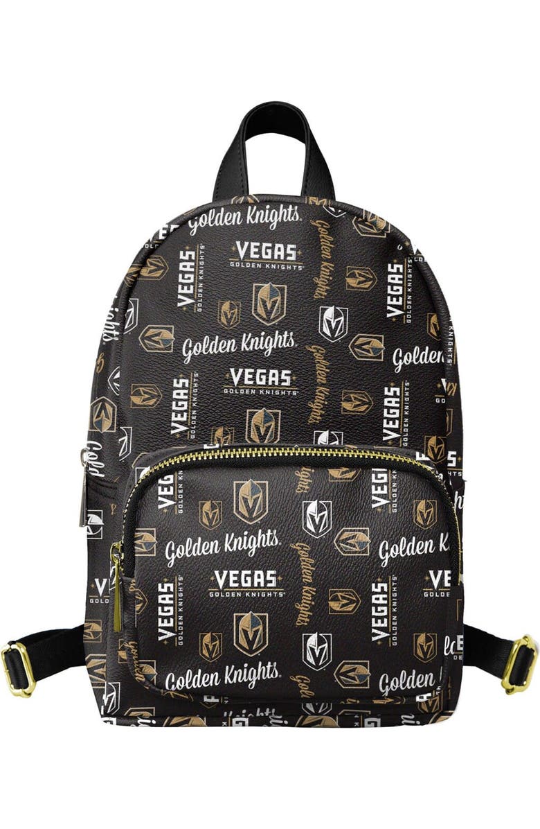 FOCO Youth FOCO Black Vegas Golden Knights Repeat Brooklyn Mini Backpack, Main, color, Black
