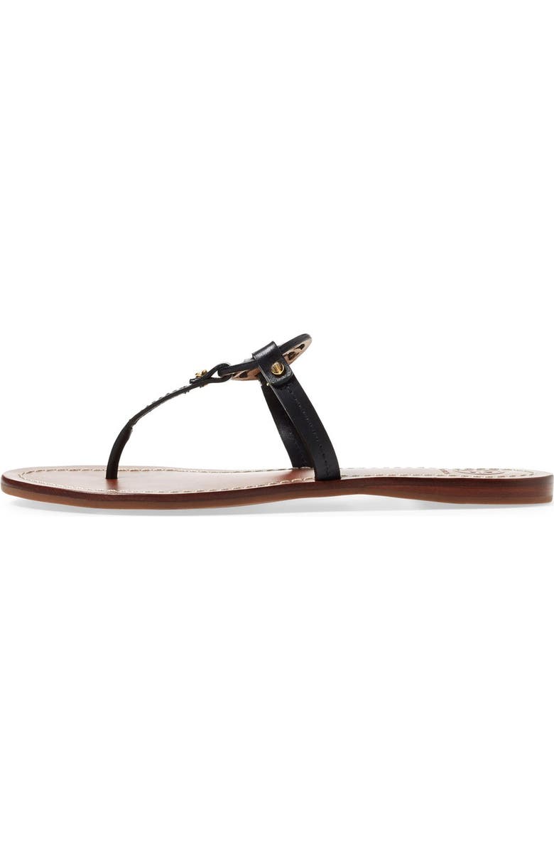 Tory Burch 'Mini Miller' Leather Thong Sandal, Alternate, color,