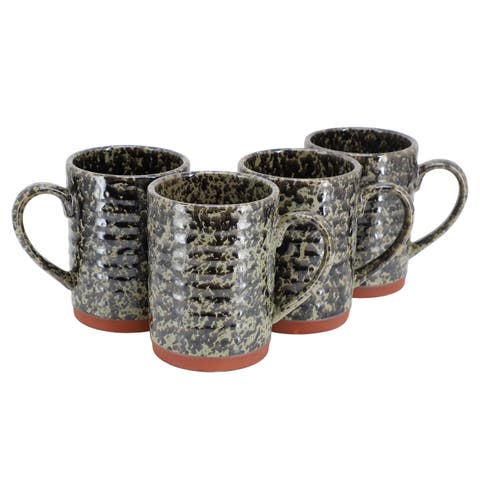 Terra Bella 4 Piece 18.5 Ounce Terracota Mug Set