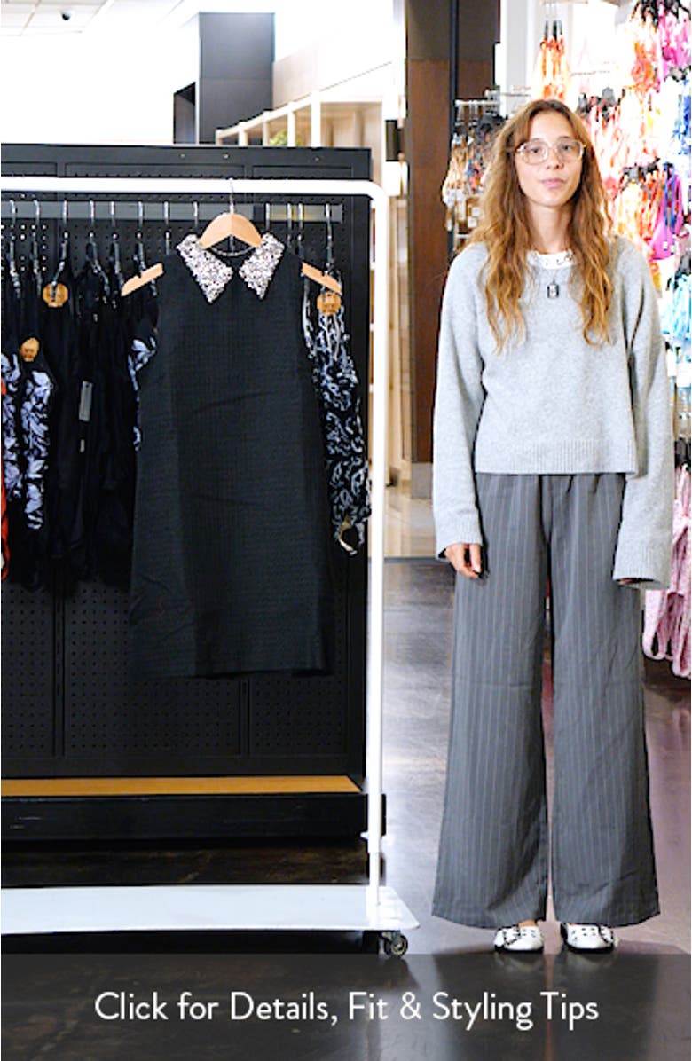 Embellished Collar Shift Dress, sales video thumbnail