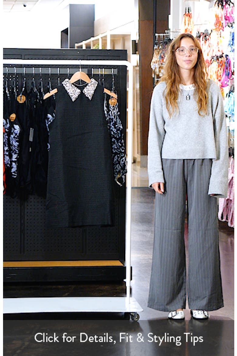 Embellished Collar Shift Dress video