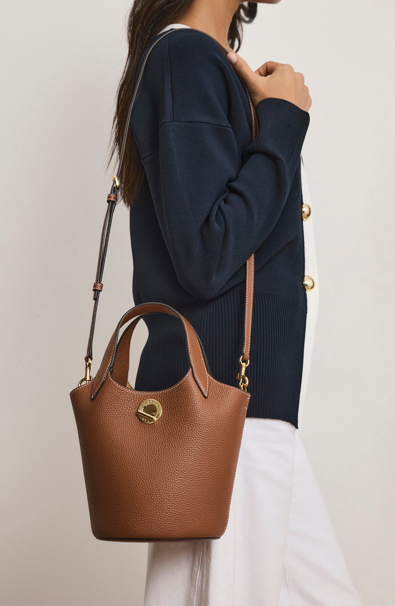 Anchor Leather Top-Handle Bag, Alternate, color, HAZELWOOD