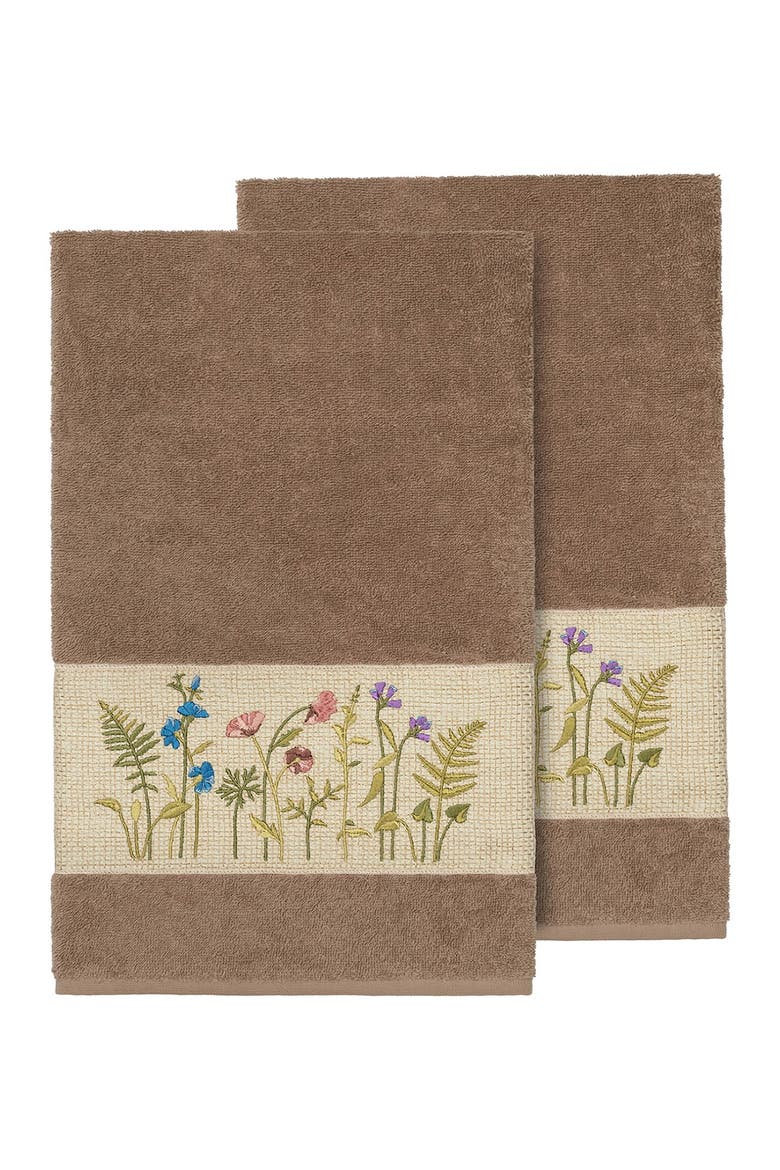 Serenity Embellished Bath Towel - Set of 2 - Latte, Alternate, color, LATTE
