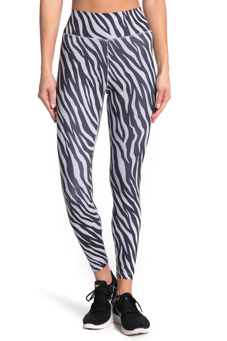 One Icon Clash 7/8 Printed Leggings, Main, color, PURP C/WHITE