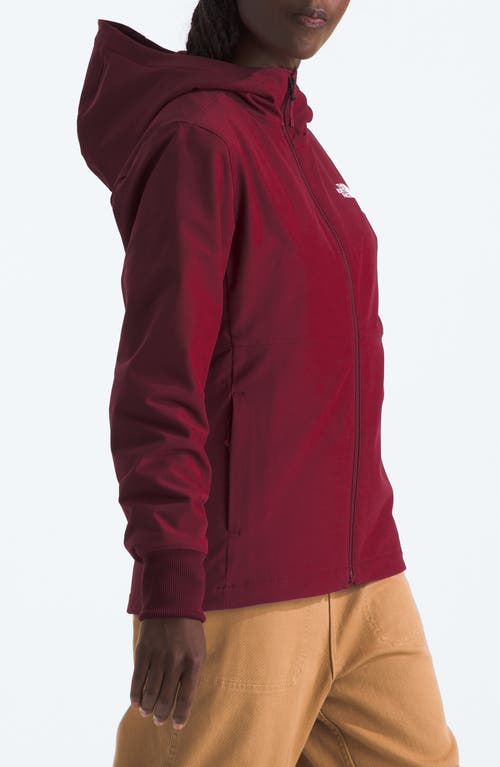 The North Face Shelbe Raschel Water Resistant Hooded Jacket In Red