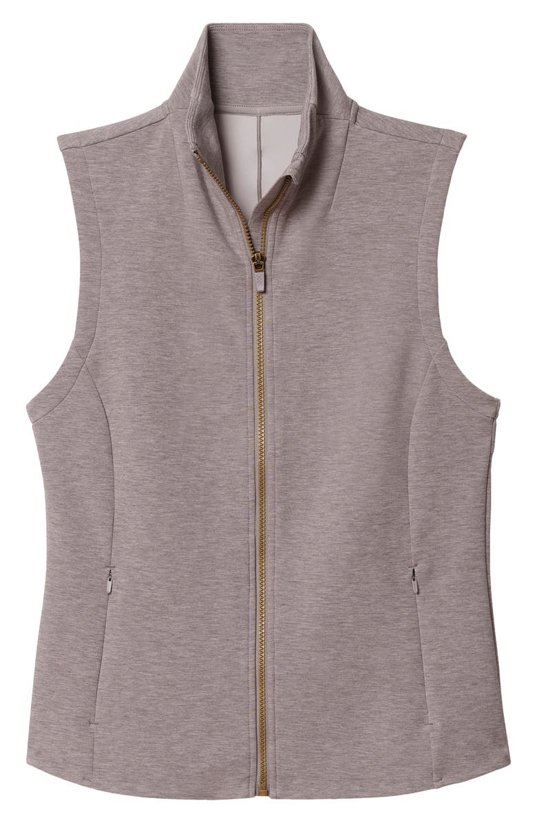 Rhone DreamGlow Zip-Up Vest, Alternate, color, Taupe Mist