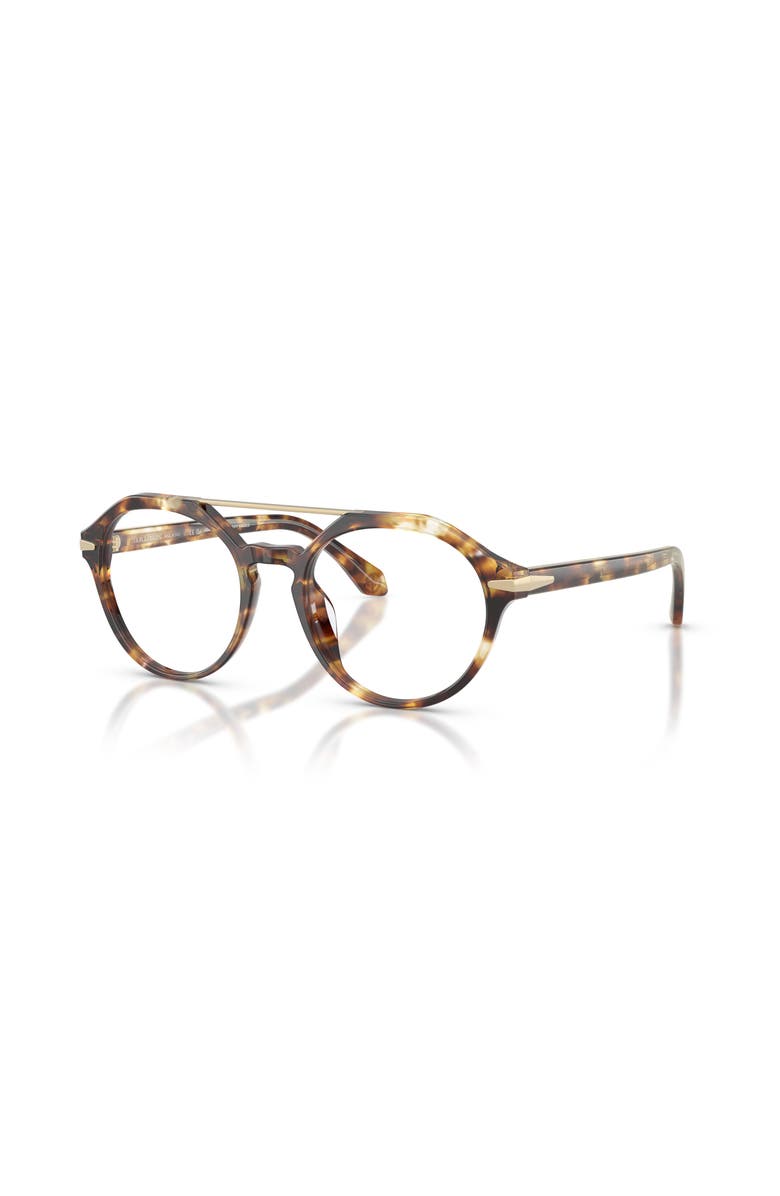 Giorgio Armani 49mm Round optical glasses, Main, color, Tortoise