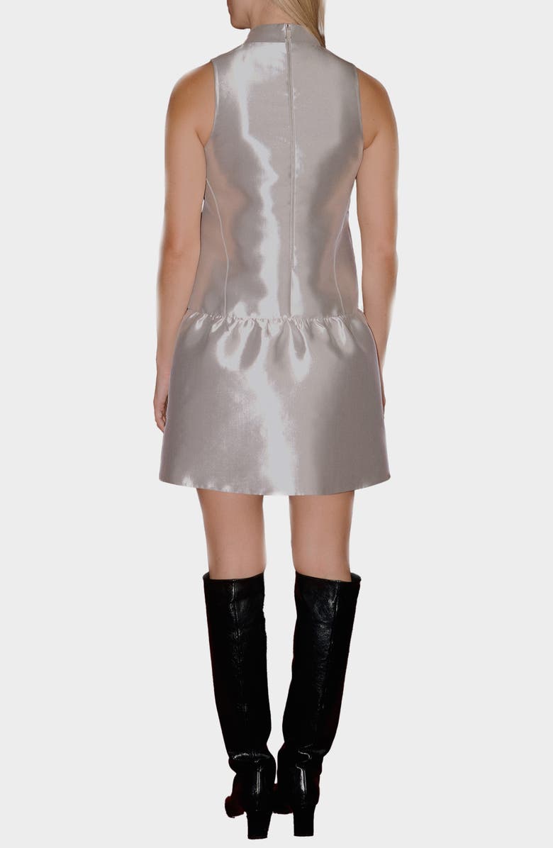 ALIGNE Blaze Sleeveless Satin Minidress, Alternate, color, Silver