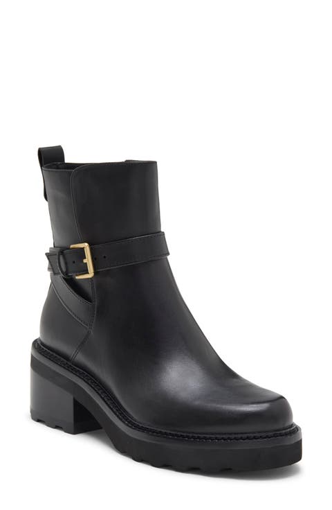 Solene Lug Buckle Bootie