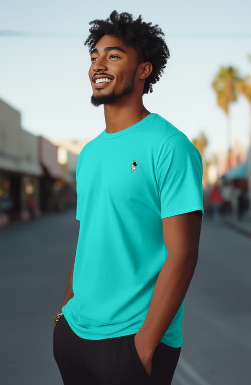 Dalix Astronaut Tee In Teal