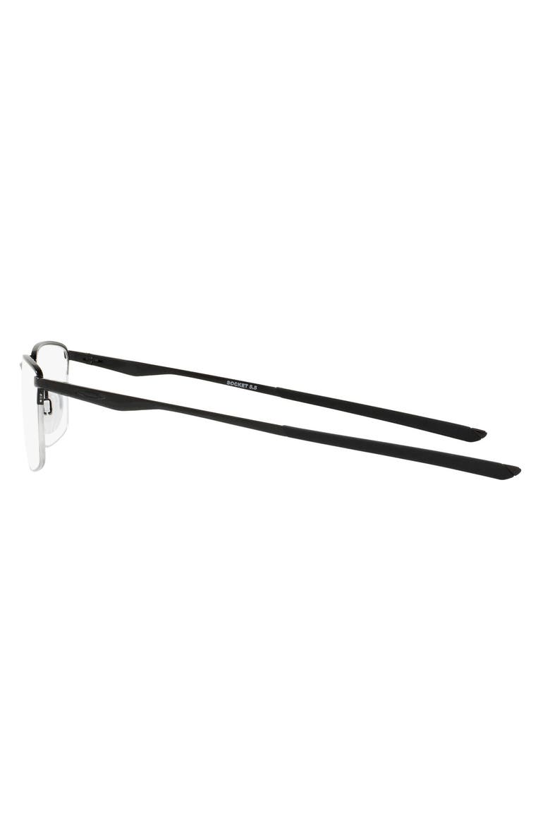 Socket 5.5 56mm Rectangular Optical Glasses, Alternate, color, BLACK