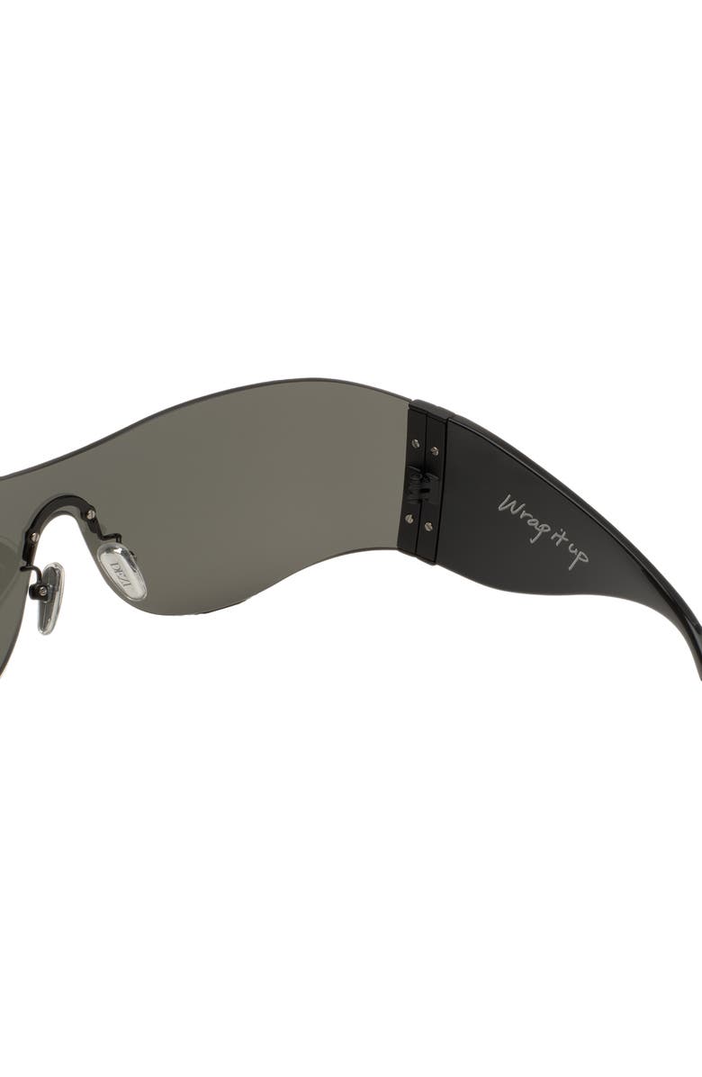 DEZI Wrap It Up 141mm Rimless Shield Sunglasses, Alternate, color, 